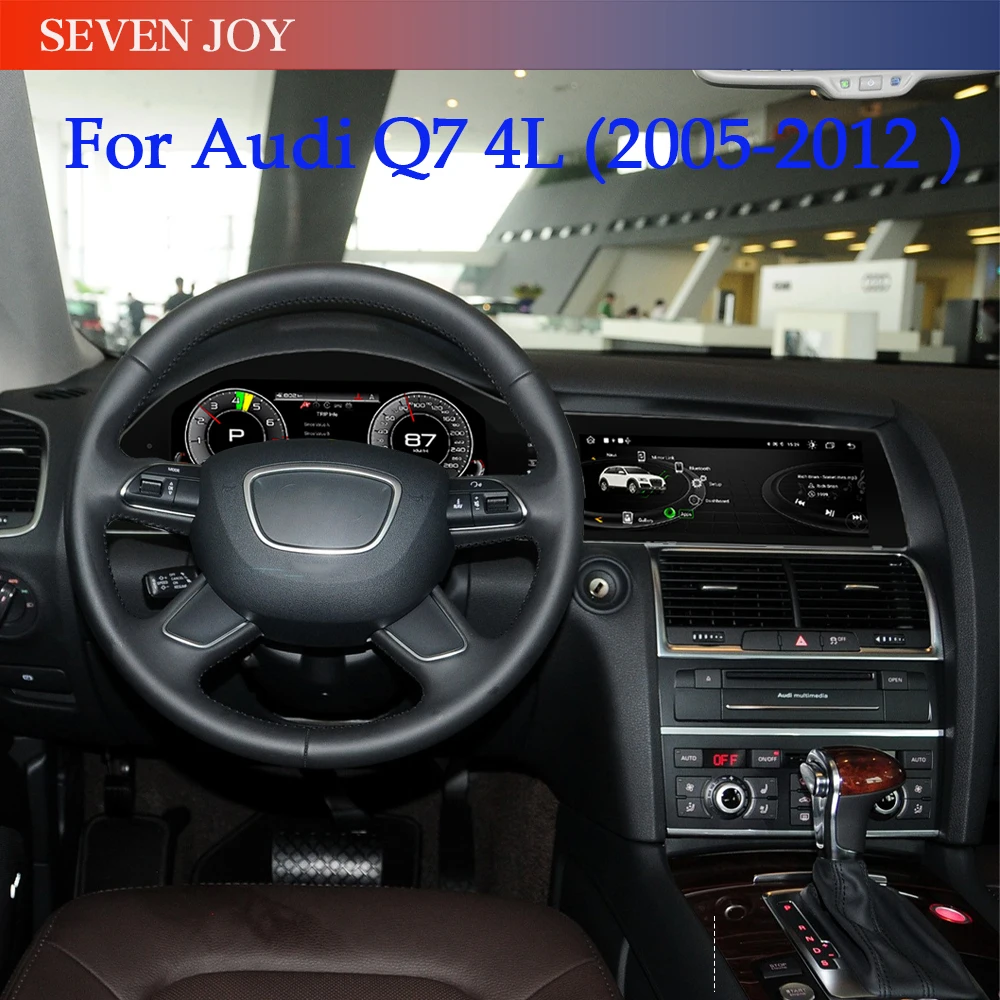 

Для Audi Q7 4L 2005-2015 автомобильная приборная панель ЖК-цифровой инструмент двойной экран автомобильный радиоприемник CarPlay Android автомобильный мультимедийный плеер