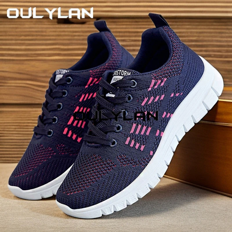 

Oulylan 2025 Fashion Women Sneaker Summer Breathable Sport Shoes Ladies Casual Soft Sole Footwear Outdoor Anti Skid Running Shoe