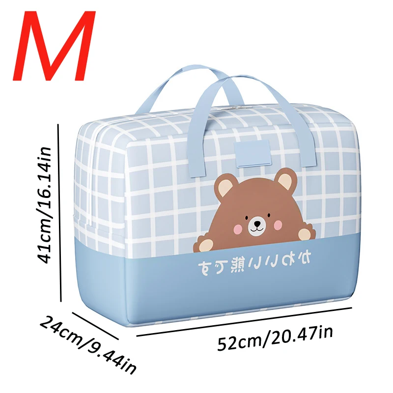 Large Capacity Clothes Storage Bag Waterproof Cabinet Wardrobe Organizer Quilt Pillow Blanket Organizer Dustproof Bedding Storag