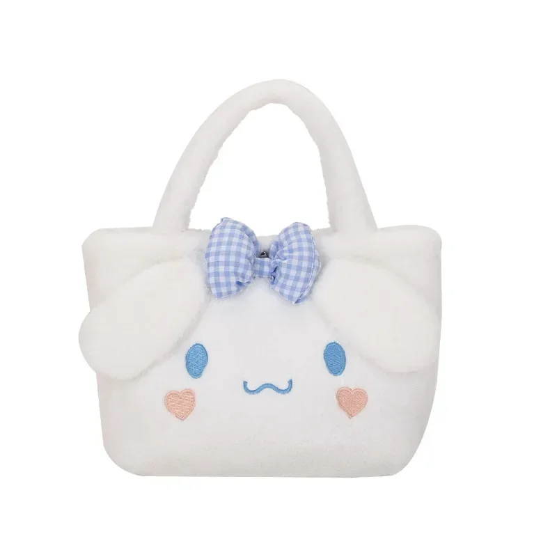 Sanrio Mini Shoulder Bag Kuromi My Melody Cartoon Messenger Plush Backpack Earphone Storage Bag for Girl Kids Cute Rucksack