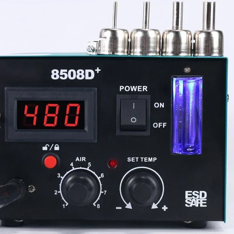 850 Air Pump Hot Air Gun Desoldering Station Digital Display Constant Temperature Maintenance Industrial Hot Air Welding Station image 6