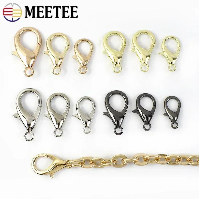 10/20Pcs 16/18/21/23/25/30/35mm Metal Buckles For Bag Lobster Trigger Clip Clasp Chain Snap Hooks DIY Hardware Sewing Accessorie