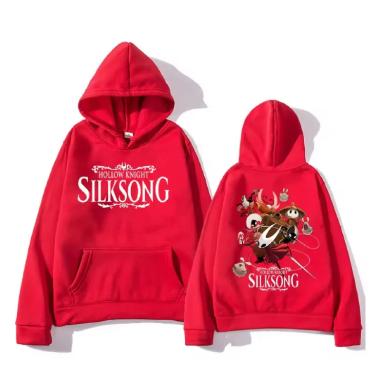 

Hollow Knight Silksong Game Hoodie Long Sleeve Casual Pullover Sweatshirt High Street Fashion Streetwear for Women And Men