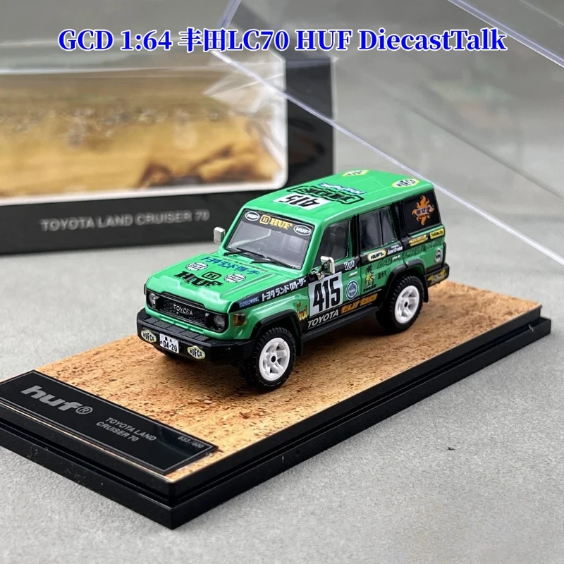 In stock 1:64 LC70 HUF Diecast Talk - Alloy replica car model, boy toy gift, room collection statue