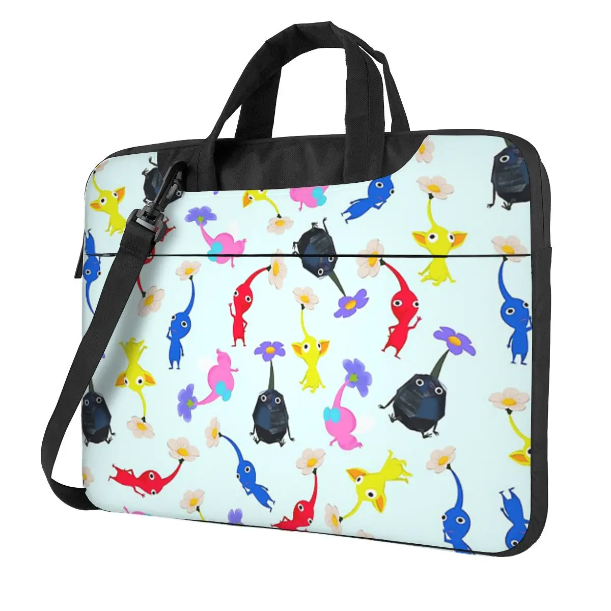 

Pikmin Crossbody Laptop Bag Case Computer Bag Resistant Protective Notebook Pouch for Macbook Pro Lenovo