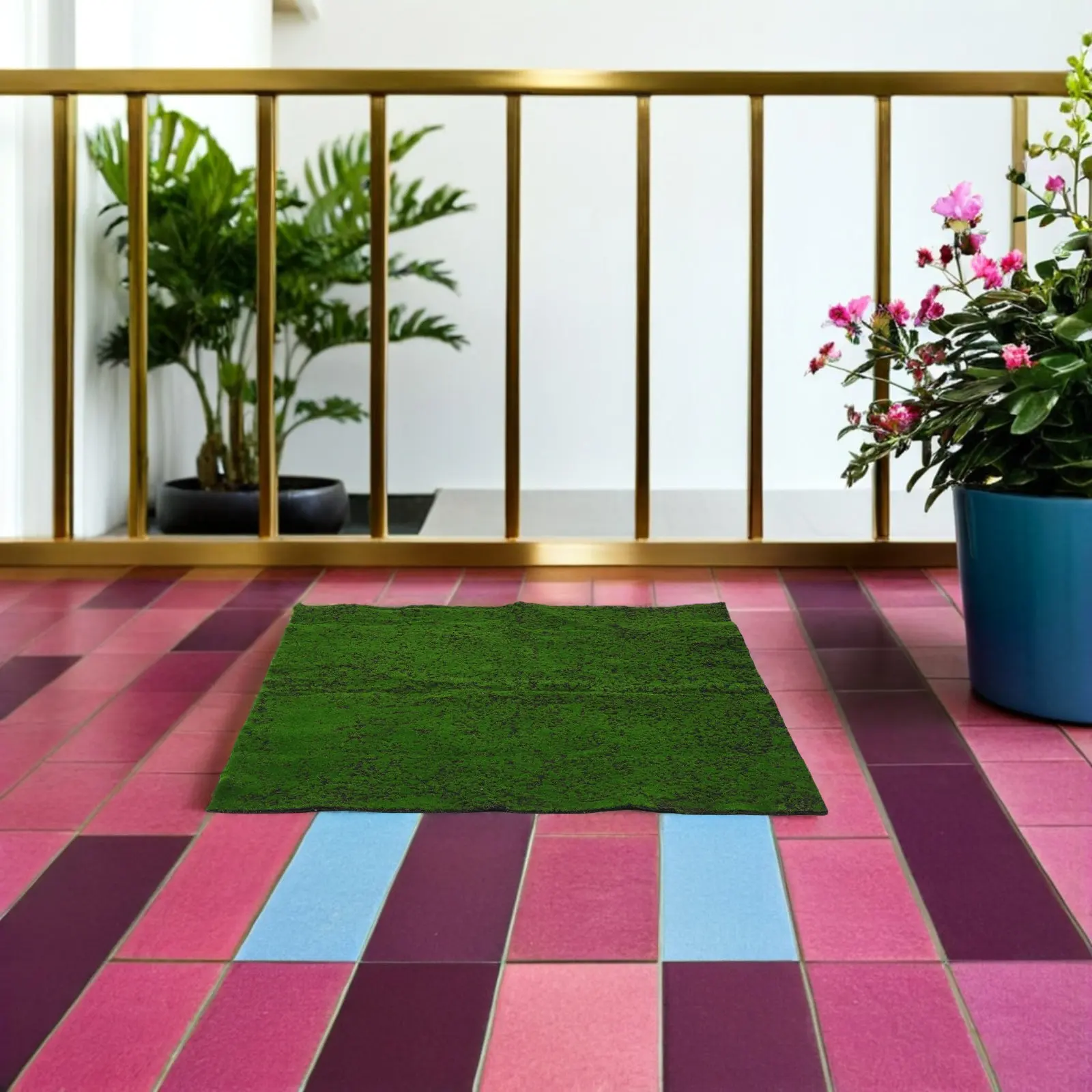 Artificial Moss Turf Realistic Grass Mat for DIY Craft Miniature Fairy Garden Bonsai Train Landscape Simulation Artificial Moss