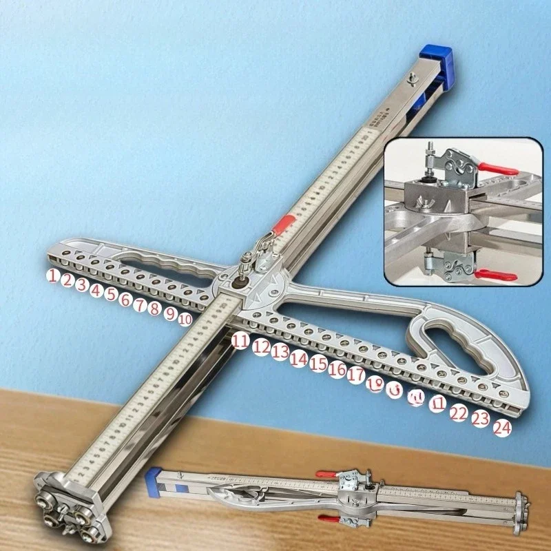 Dust-free high-precision stainless steel foldable roller type, woodworking special cutting board push knife