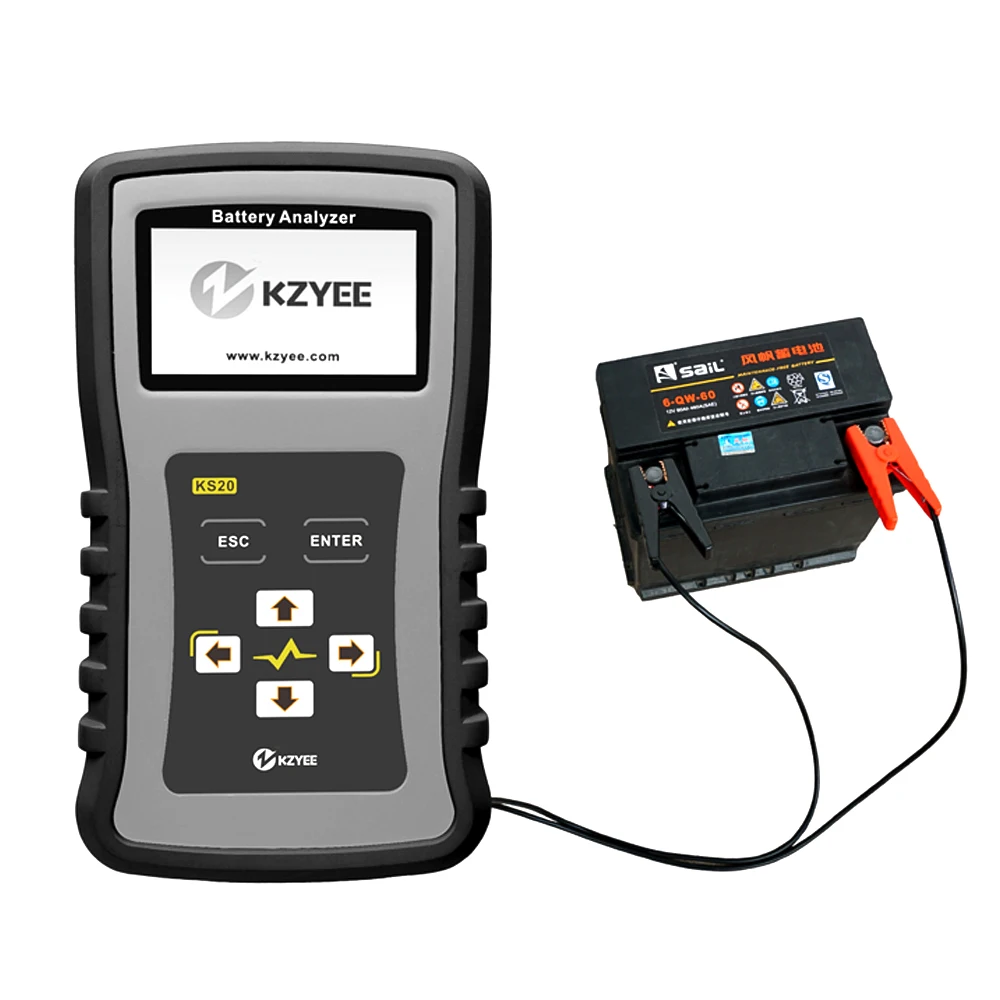 

KS20 12V/24VCCA Car Battery Tester Internal Resistance Voltage Load Tester 100-1700 CCA Starting Ability Diagnostic Tool