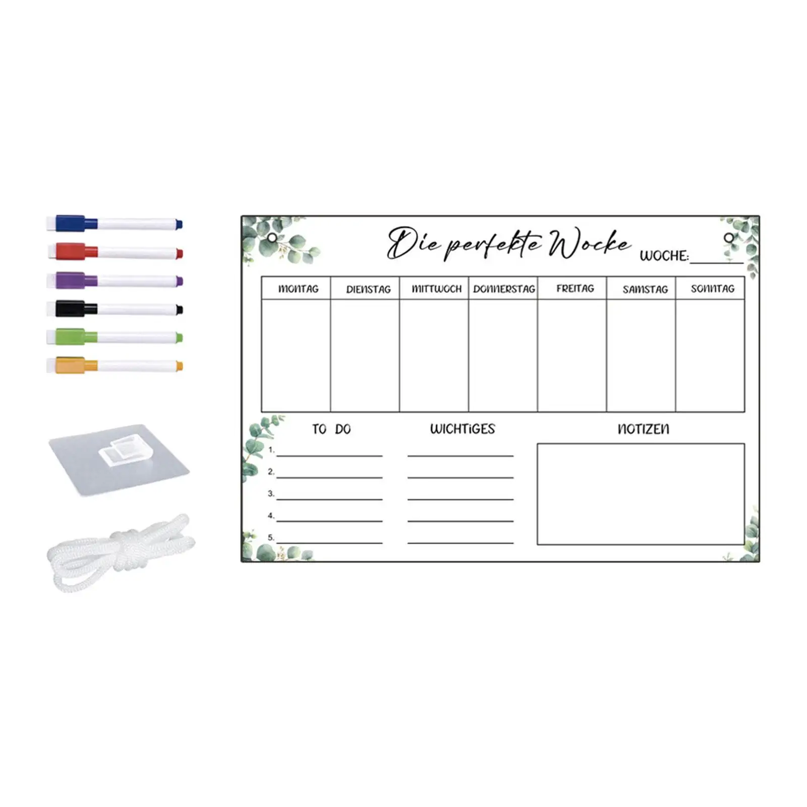 Acrylic Dry Erase Board Clear Planner Board for Fridge Tasks Conference Room