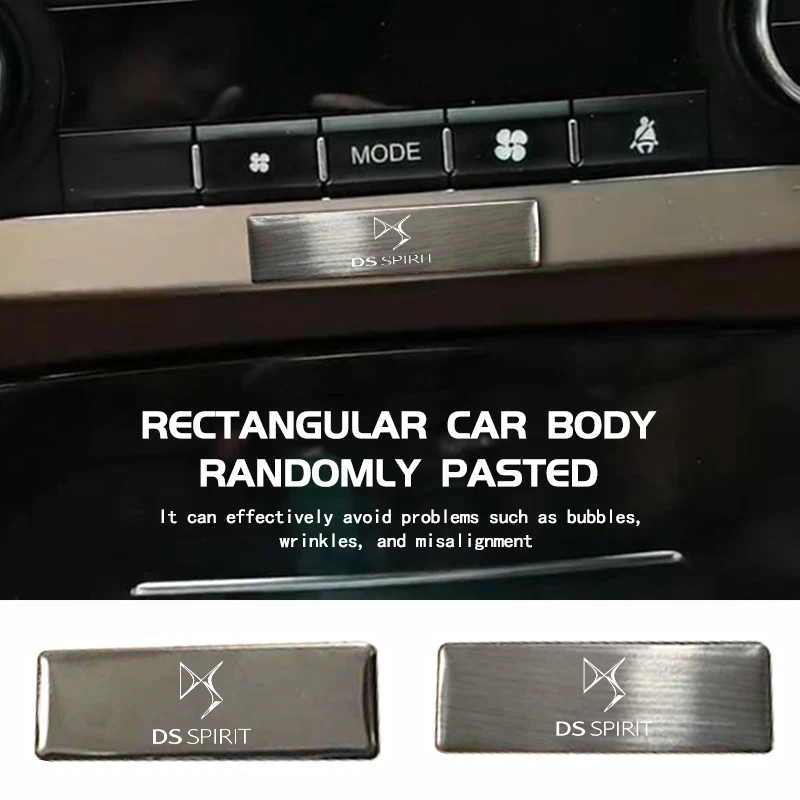 

For DS Aluminum Alloy Car Logo Stickers Auto Body Door Decorative Decals Accessories SPIRIT DS4S DS3 DS5 5LS DS6 DS7 DS9 E-Tense