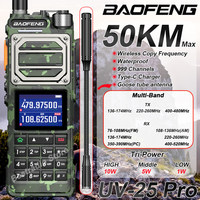 Baofeng UV-25 PRO Air Band Walkie Talkie Camo 10W Full Band Wireless Copy Frequency NOAA Type-C AM FM Long Range Ham 2Way Radios