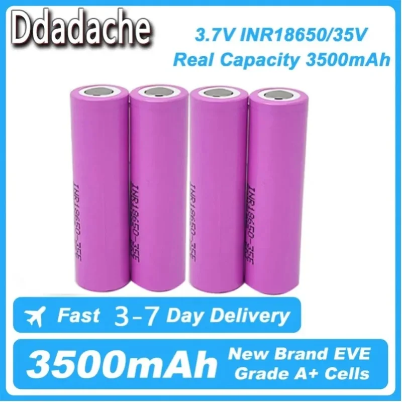 18650 Akku 35E INR 18650 20A Lithium-Ionen-Akku Ersatz Externer Akku 3,7V 3500mAh