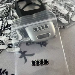 5Pcs Aluminum LOGO Car Remote Key Sticker Emblem Decoration Decal For AUDI A3 A5 A6 C5 C6 C7 A4 B5 B6 B7 B8 B9 A7 A8 Q7 TT Q2 Q5