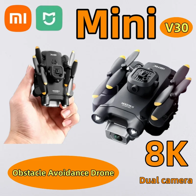 XIAOMI 4DRC V30 طائرة بدون طيار صغيرة مع كاميرا HD 4K 1080P FPV RC طائرات بدون طيار المهنية خمسة جوانب تجنب العوائق لعبة هليكوبتر بدون طيار