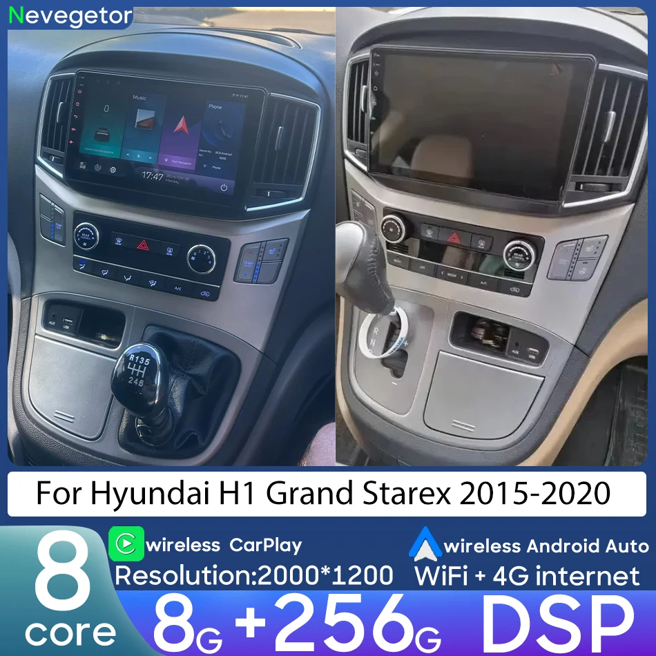 

For Hyundai H1 Grand Starex 2015-2020 Car Intelligent Multimedia Player Video Player Navigation CarPlay GPS Android Radio Stereo