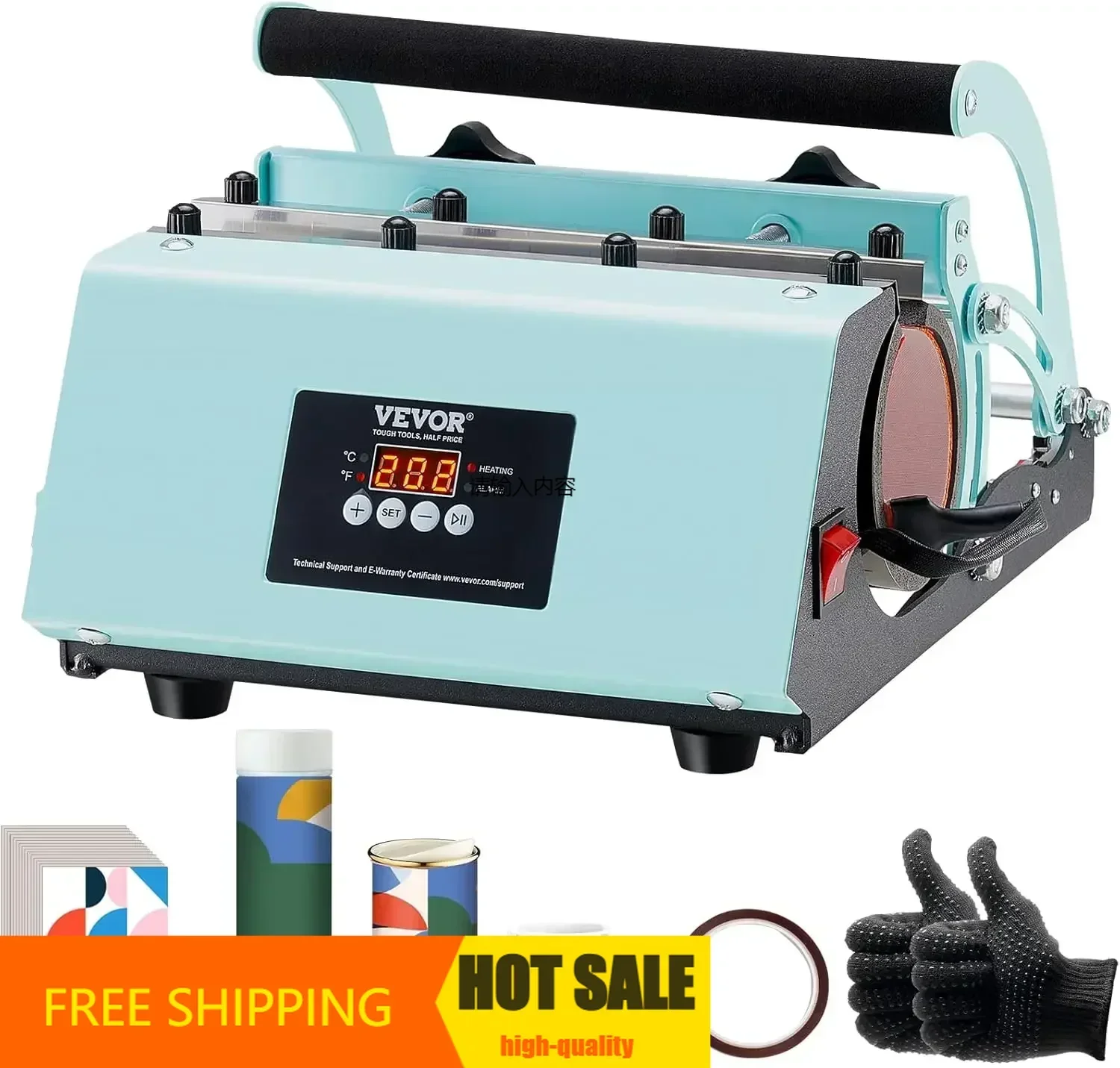 

XMSJTumbler Heat Press Machine, 11-30oz Mug Press, Heat Up Fast And Even, Tumbler Press With Sublimation Paper, Tape And Gloves