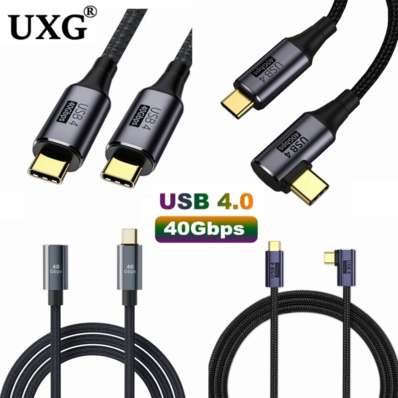 3m USB4.0 20/40Gbps Data Cable USB C to Type C Thunderbolt 3 8K@60Hz Data Cable PD 100W 5A Fast Charging Cable For Macbook Pro