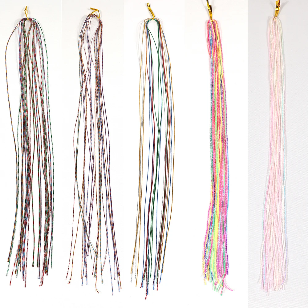 New Fashion Mix Color Twist Knitting Hair Braided Handmade Ribbon Woven Rope Braided Hair Styling Tool Hair Accessories