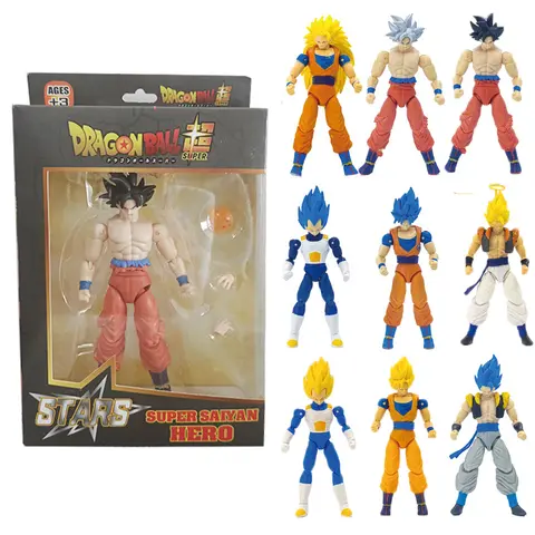 Dragon Ball SHF Goku Vegeta Action Figure Super Saiyan Gogeta Dbz Beeldje PVC Collection Model Speelgoed voor Kinderen Geschenken
