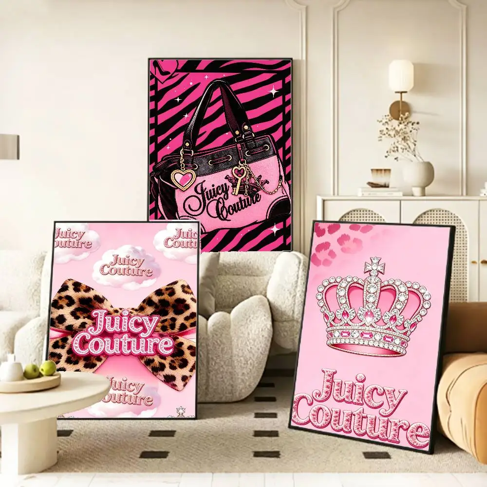 Y2K J-Juicy C-Couture   Poster HD Self Adhesive Waterproof Wall Art Ideal for Home Office Dorm Gift