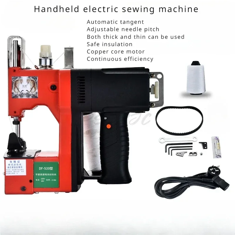 

Plug in Portable Handheld Electric Sewing Machine for Various Bag Weaving and Sealing Lightweight and Fast