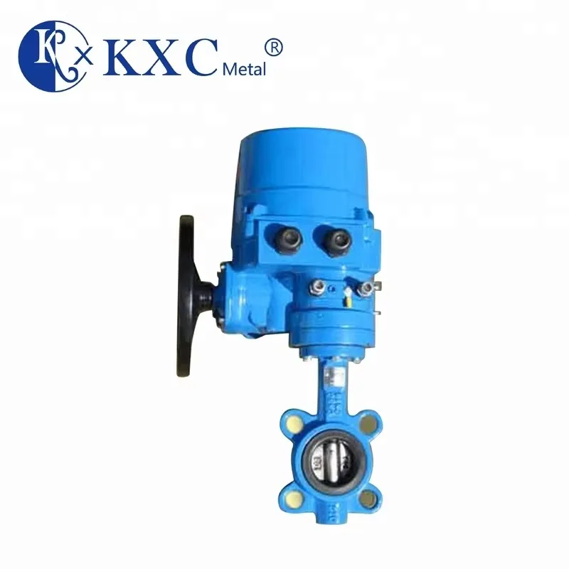 ISO Certificated 150LB PN10/16 Wafer Gearbox Marine Motor Operated Resilient butterfly Valve Prices