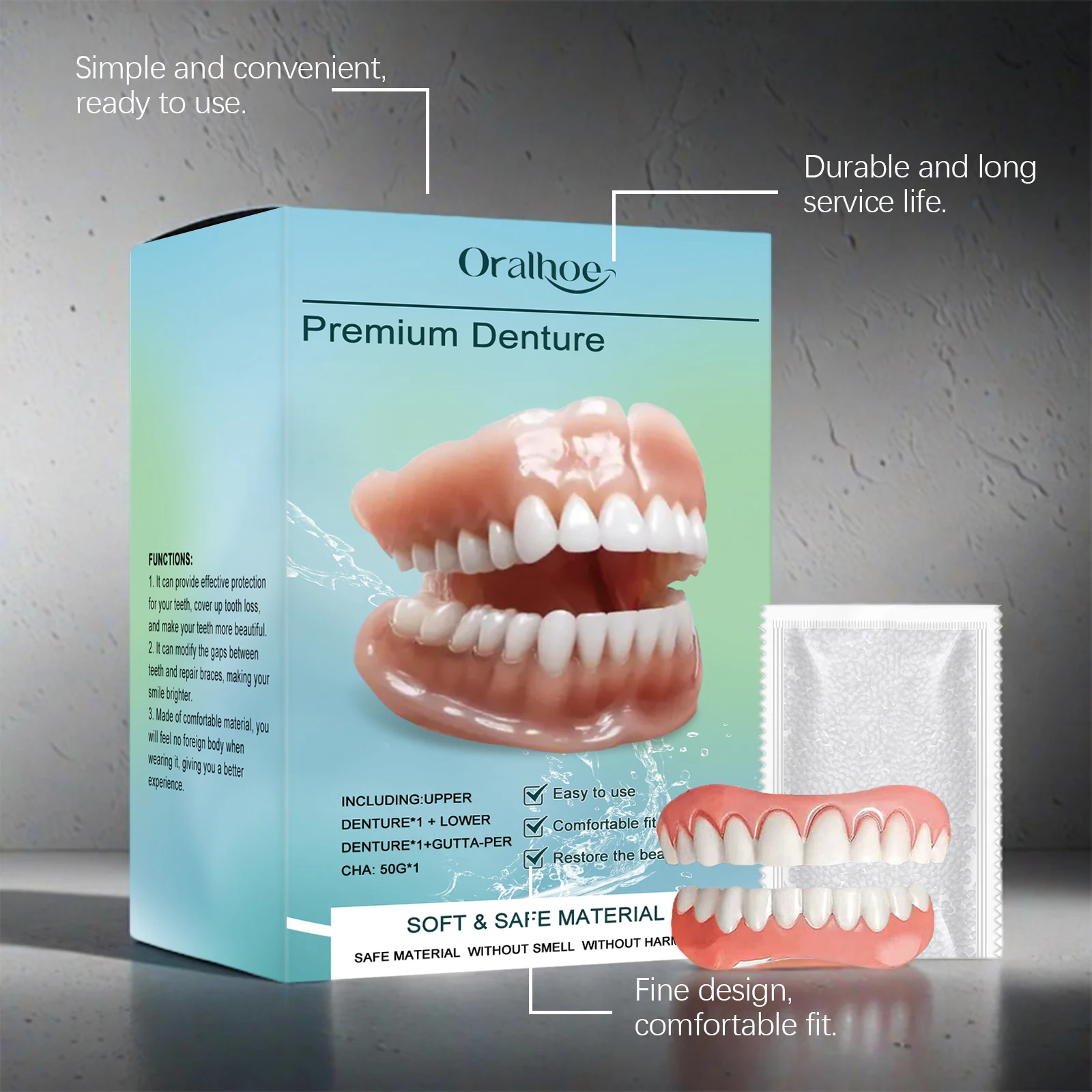 Oralhoe Tandversieringsset Com - Teeth Whitening Mask recensie en prijs