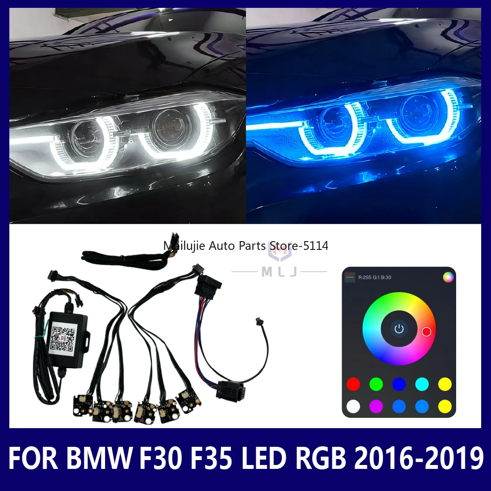 Multi Color RGB Running Light Module For BMW 3 Series F30 F35 F31 320 325 330 2016-2019 LED Headlight Internal Wiring Harness