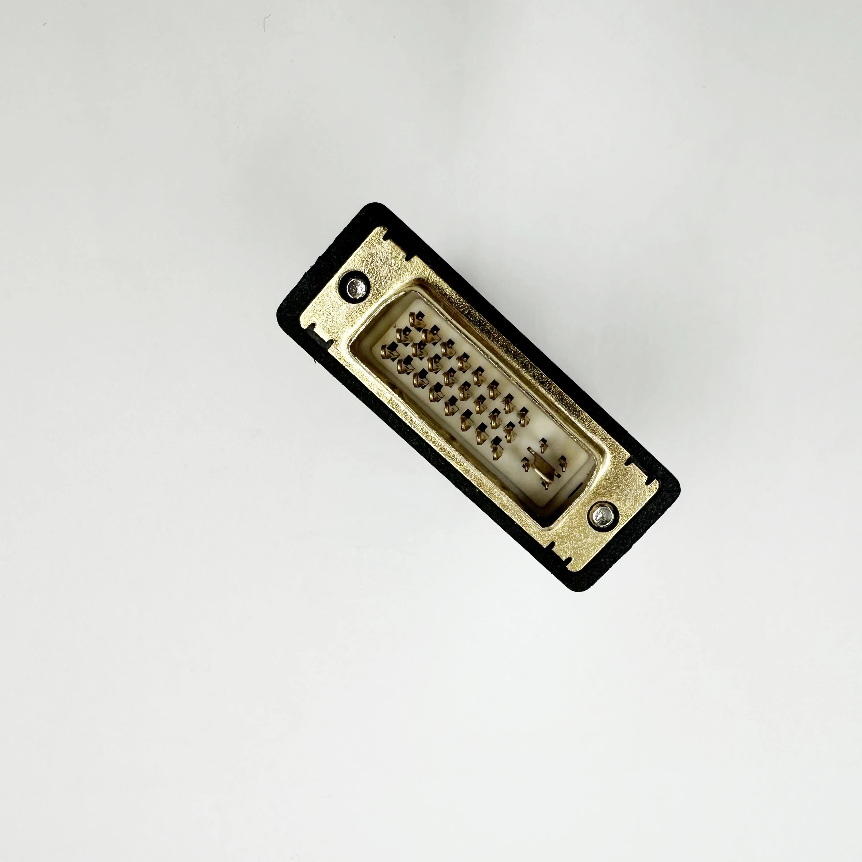 Адаптер DVI-I к VGA Преобразователь DVI «папа» к VGA «мама» Высокоскоростной видеоадаптер с винтовым замком Позолоченный 1 шт.