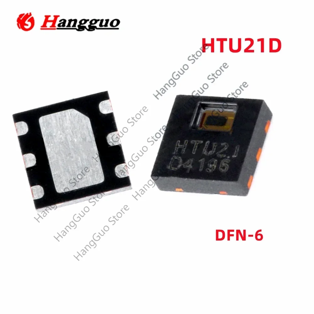 5PCS/Lot Original and brand new   HTU21D DFN-6 Temperature and Humidity sensor IC Chip