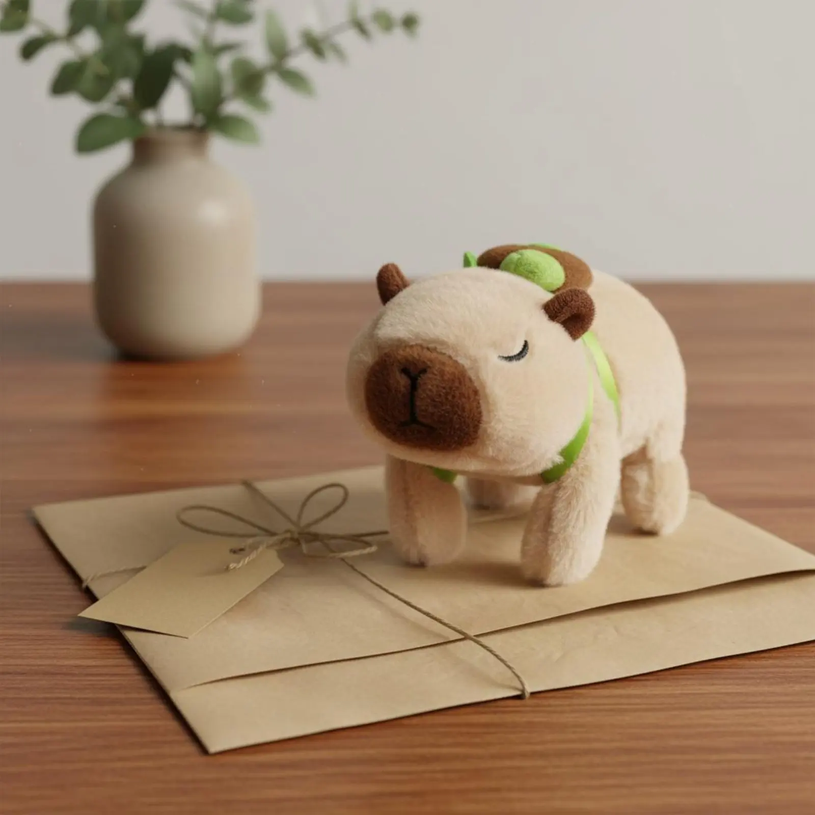 Electric Capybara Stuffed Animal Electronic Walking Capybara Toy Interactive Stuffed Animal Toy Cute Stuffed Creature for Gift