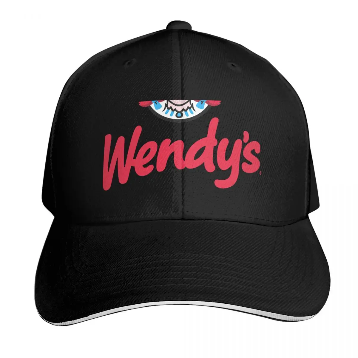 Wendy Fast Food restaurant Logo Essential T-Shirt Baseball Cap Contrast Two Tone Brim Snapback Flat Bill Strapback Dad Hat