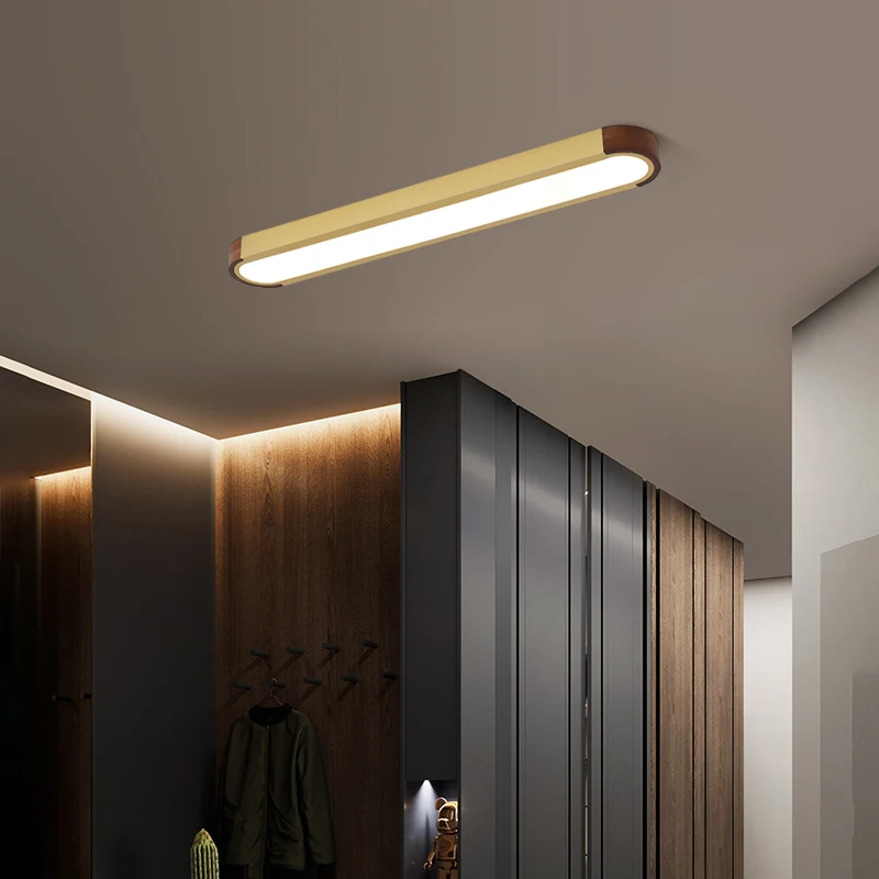 Moderna lampada da soffitto in legno per soggiorno e sala lampada da soffitto a Led per camera da letto Loft cucina per ufficio sala da pranzo Decor illuminazione per interni