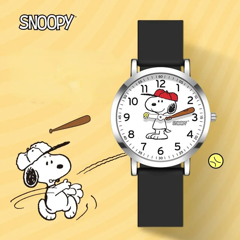 New Genuine Snoopy Watch Pointer Ins Baseball Talent Boys Girls Fashion Waterproof Watches