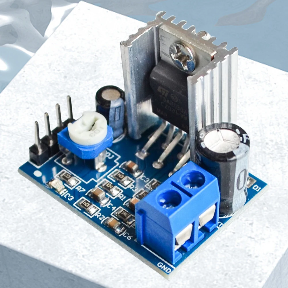 โมดูลเครื่องขยายเสียงลำโพง TDA2030 6-12V โมดูลเครื่องขยายเสียงดิจิตอล 18W สำหรับระบบเสียงไฟฟ้ากระแสตรง DIY ลำโพง