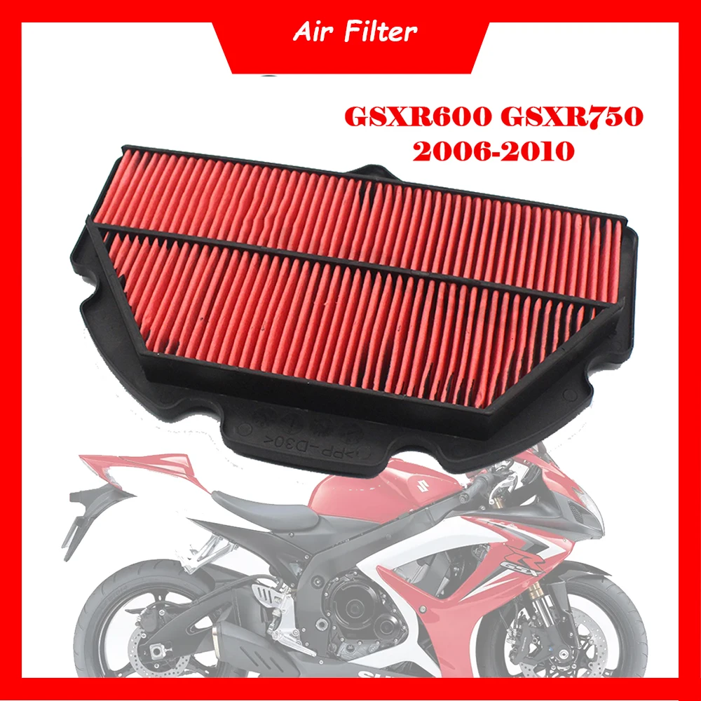 

Motorcycle Engine Air Filter Cleaner Air Intake Filter Element For Suzuki GSXR600 GSXR750 GSX-R 600 750 2006-2010