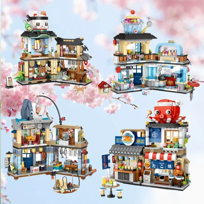 

Набор строительных блоков Loz Mini Streetscape — комплект кирпичной модели «сделай сам», компактный дизайн, домашний декор и детская развивающая игрушка