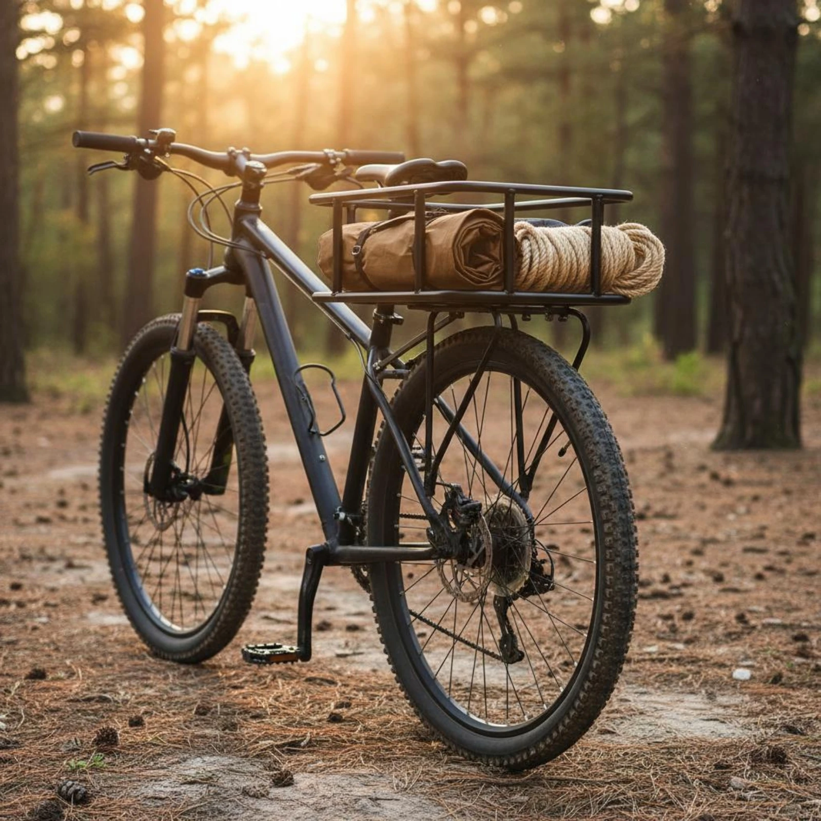 

Quick Release Bike Carrier Large Capacity Detachable Bike Carrier Easy to Install Adjustable Mount for Cyclists, Touring