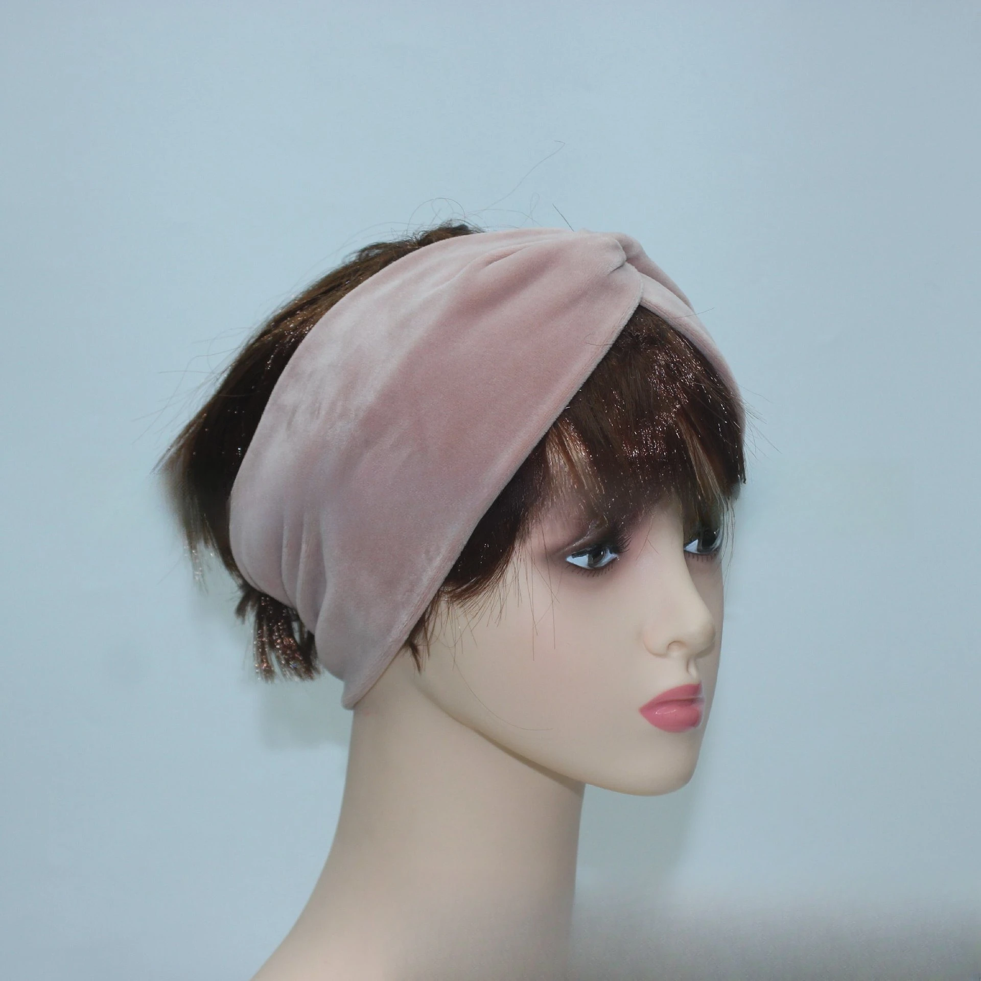 Diadema retro elegante con pajarita con tela de alta calidad, diseño cruzado único, suave y agradable para la piel