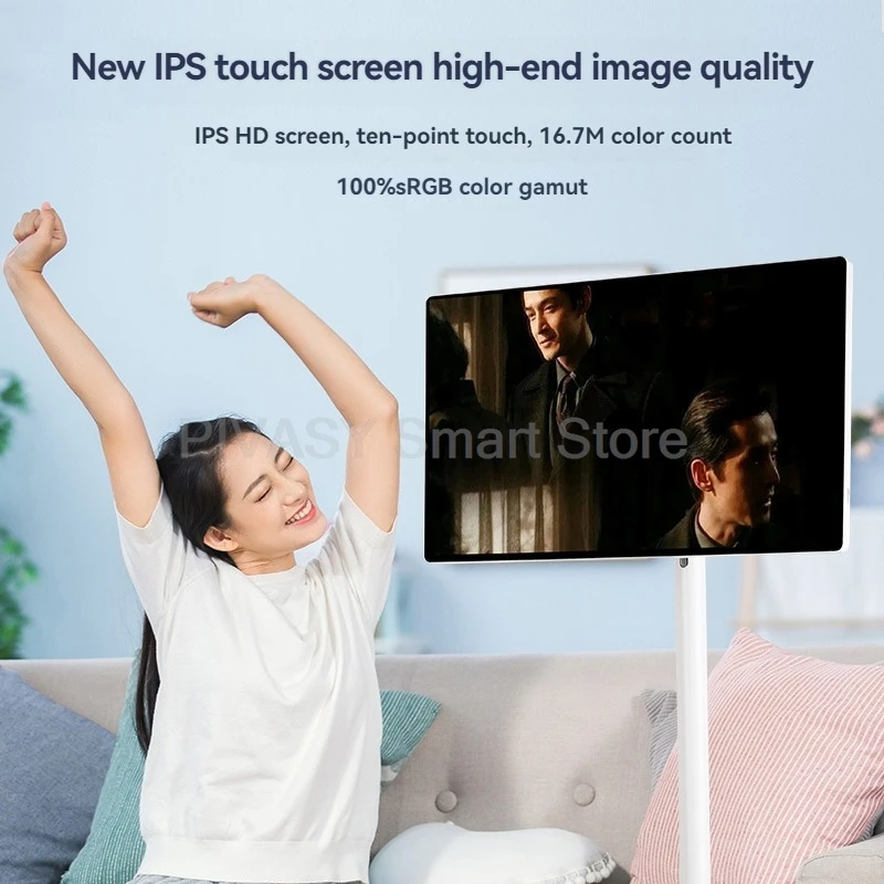 Draagbare monitor Touchscreen Multi-size Android Bestie Smart TV Batterij-power-apparaat Draaibaar Verplaatsbaar voor Gym Indoor Live