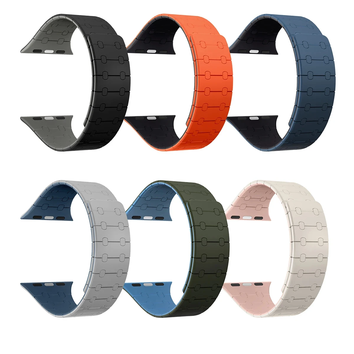 Silicone Magnetic Strap for Apple Watch Ultra2 Band 49mm 44mm 40mm 42mm 41mm 45mm Bracelet For IWatch Series 9 8 7 6 SE 5 4 38mm