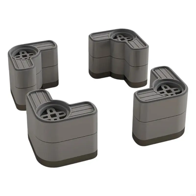 J6PE Set of 4 Appliance Stabilizer Mats to Prevent Washer Dryer Shaking and Skidding