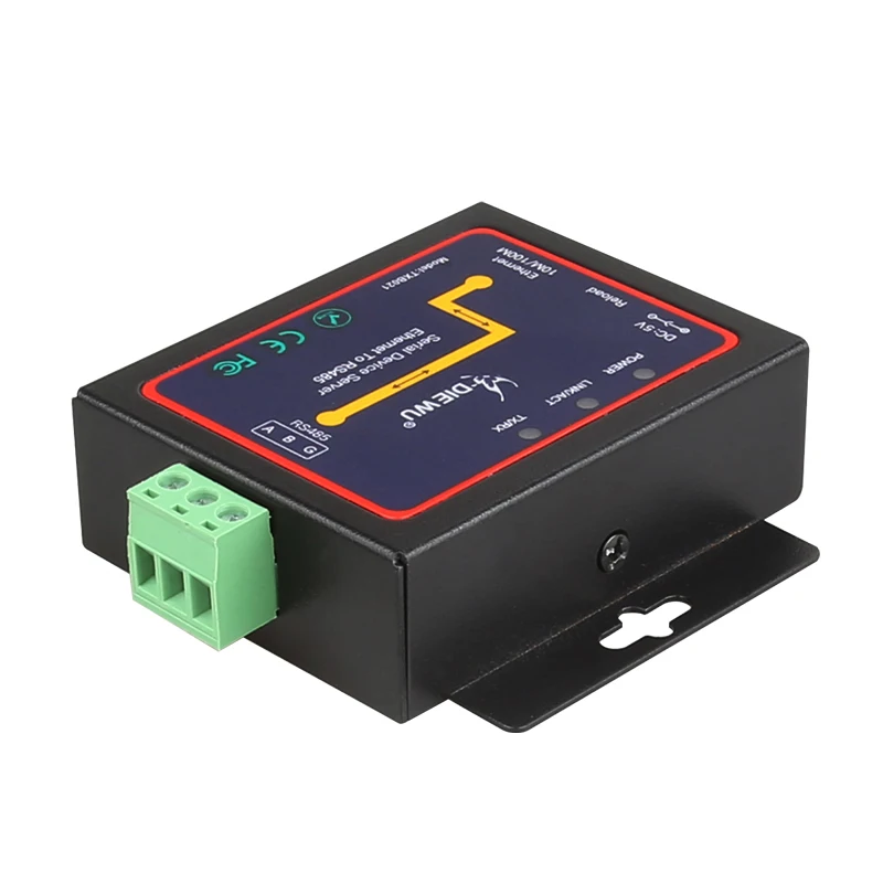 Servidor de dispositivos de serie de grado Industrial RS485 a adaptador Ethernet LAN de RJ-45, conmutador inteligente Ethernet TCP/UDP, interruptor RJ45 para juegos