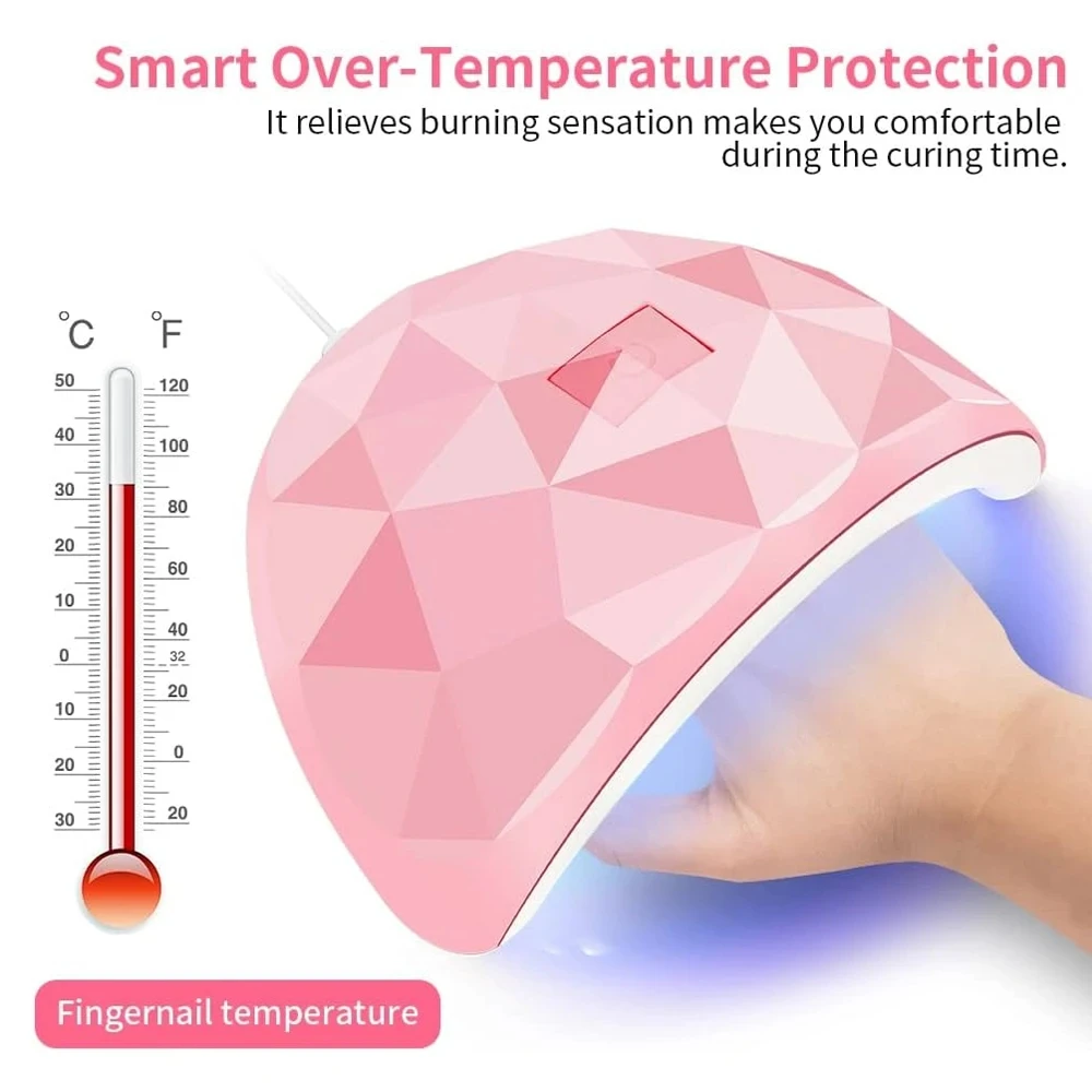 54W UV LEDネイルランプ - 日光のような速乾ネイルツール、プロの指・足爪アートサロン機器