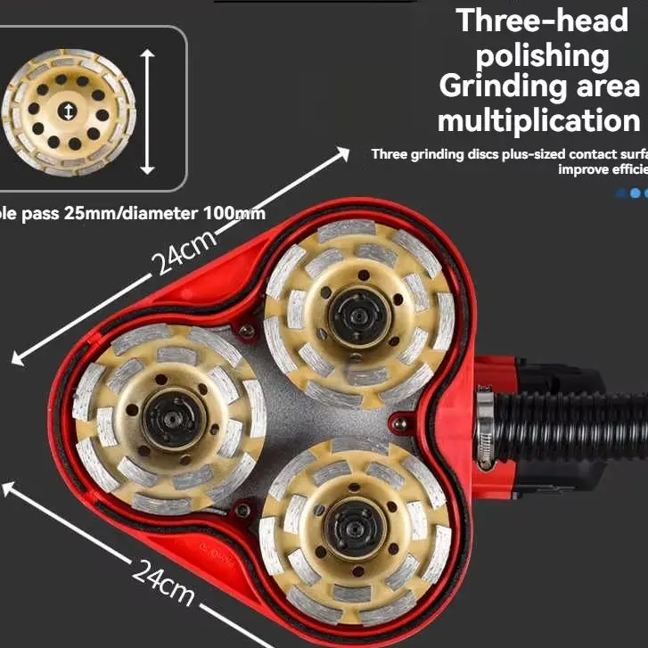 

5800W Electric Water Mill Polishing Machine Household Portable Epoxy Floor Grinder Multifunctional Handheld Concrete Polisher