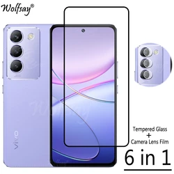 Full Cover Tempered Glass For Vivo V40 SE Screen Protector For Vivo V40 SE 5G Camera Glass For Vivo V40 SE 5G Glass 6.67 inch