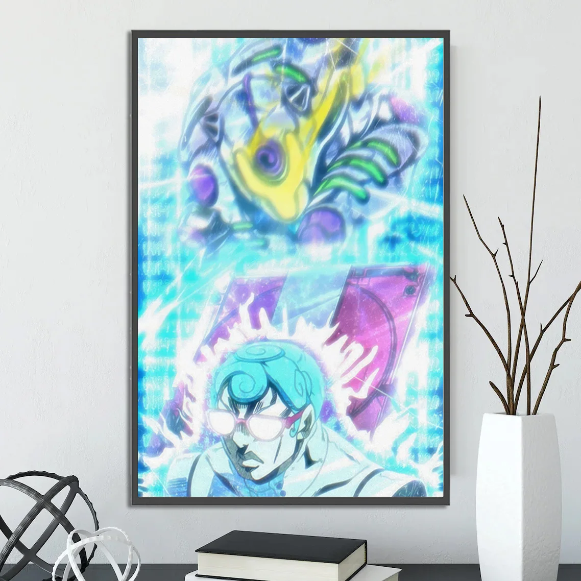 Anime JOJO Bizarre Adventure Self-adhesive Poster Home Decoration Painting Wall Art  Computer Room Wallpaper Figures Kid Gift