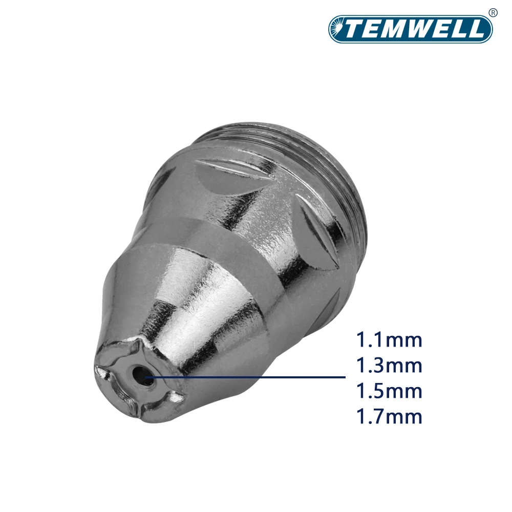 Plasma Cutting Tip Nozzle, Acessórios para máquinas de corte, Cabeça da tocha do cortador, Bico eletrodo, Sucata contactável, LGK100, P80, 20 Pcs, 40Pcs