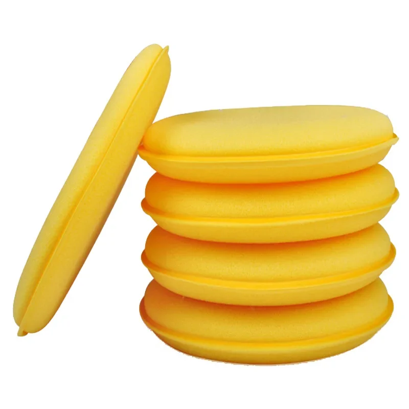 Éponges de polissage rondes pour voiture, livres, outils de détail de voiture, mousse de cirage, accessoires automobiles, lavage, 1 pièce, 10 pièces