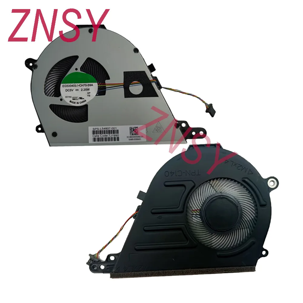L54807-001 CPU Cooling Fan For HP Chromebook 15-DE 15T-DE TPN-C140 DC28000N5S0 Processor Cooler Radiator Fans Laptop PC Parts